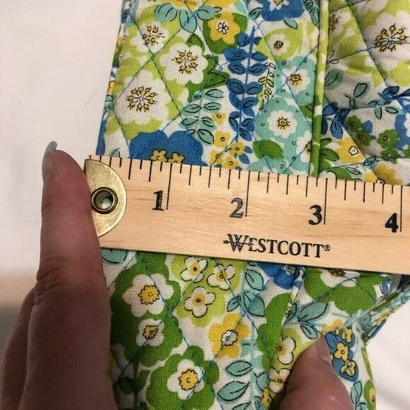 Vera Bradley English Meadow Small Y2K Bag Baguette Shoulder Crossbody Green Blue - Picture 10 of 10